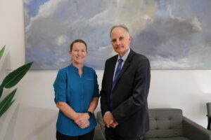 Prof-Merrilee-Needham-and-Prof-David-Blacker-in-the-Perron-Institute-Clinic-2025-2-scaled 